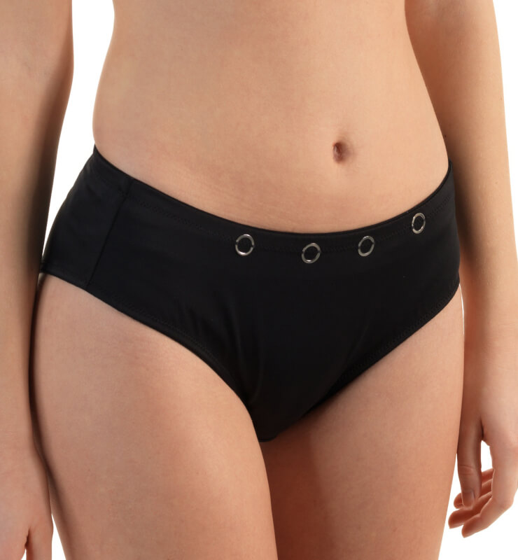 ShowMe black briefs with silver rings